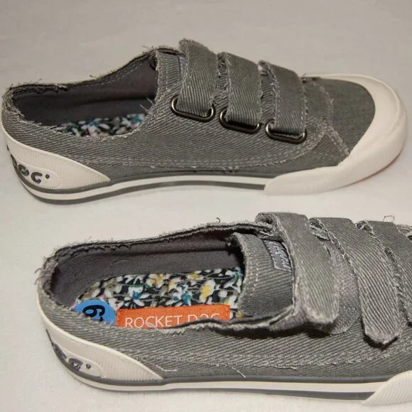 NIB Rocket Dog Gray Canvas Sneakers, US Women Size 6.5 - Picture 7 of 9